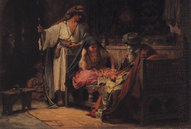 A Challenging Moment., Frederick Arthur Bridgman